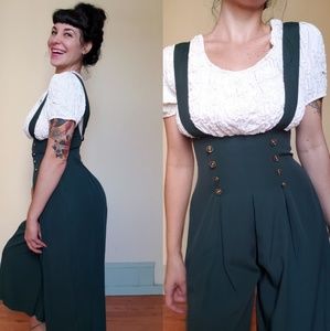 Green Romper Pantsuit